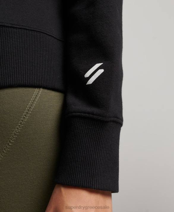core sport crop box hoodie γυναίκες είδη ένδυσης μαύρος Superdry L02L2302