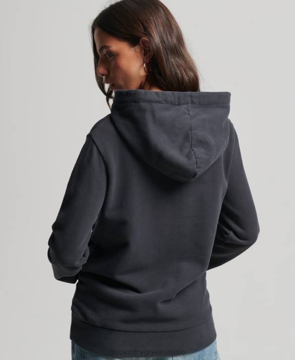 vintage b-movie hoodie γυναίκες είδη ένδυσης σκούρο γκρι Superdry L02L6097