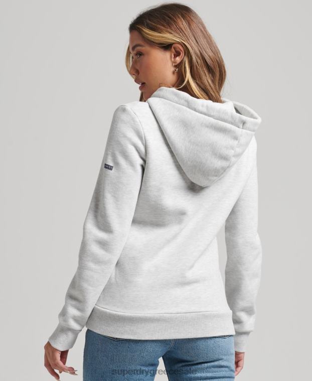 vintage cooper nostalgia hoodie γυναίκες Superdry είδη ένδυσης 00T2R5770 ανοιχτό γκρι