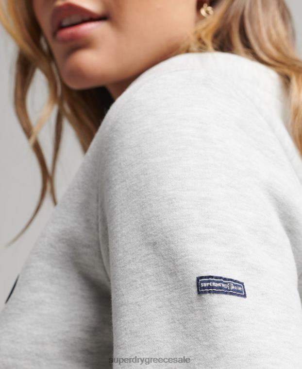 vintage cooper nostalgia hoodie γυναίκες Superdry είδη ένδυσης 00T2R5770 ανοιχτό γκρι