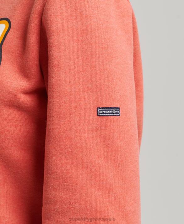 vintage cooper nostalgia hoodie γυναίκες είδη ένδυσης πορτοκάλι Superdry L02L6116