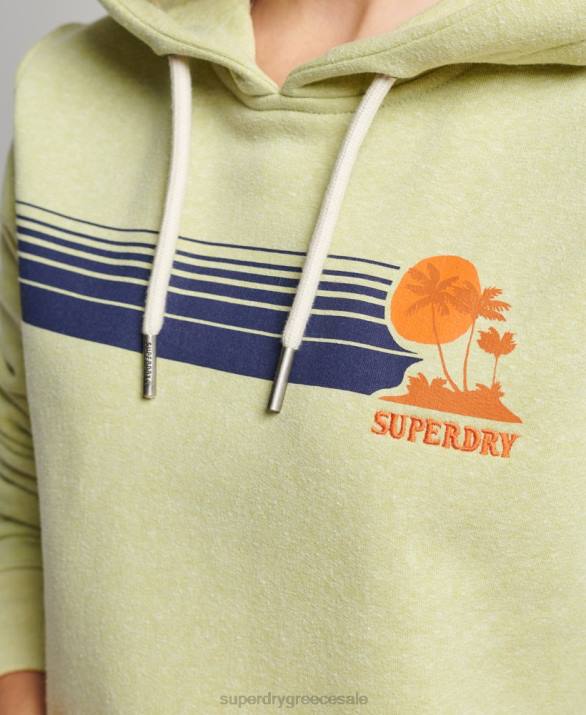 vintage υπέροχο hoodie σε εξωτερικούς χώρους γυναίκες είδη ένδυσης πράσινος Superdry L02L2168