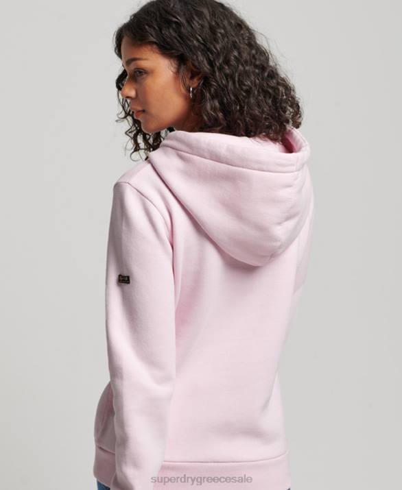 vintage λογότυπο αφηγηματικό hoodie γυναίκες είδη ένδυσης ροζ Superdry L02L2219