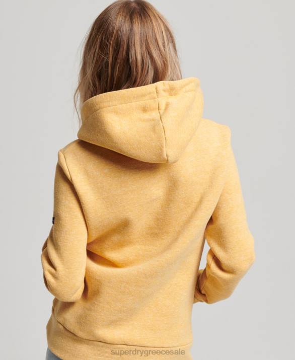 vintage υπέροχο hoodie σε εξωτερικούς χώρους γυναίκες είδη ένδυσης κίτρινος Superdry L02L2258