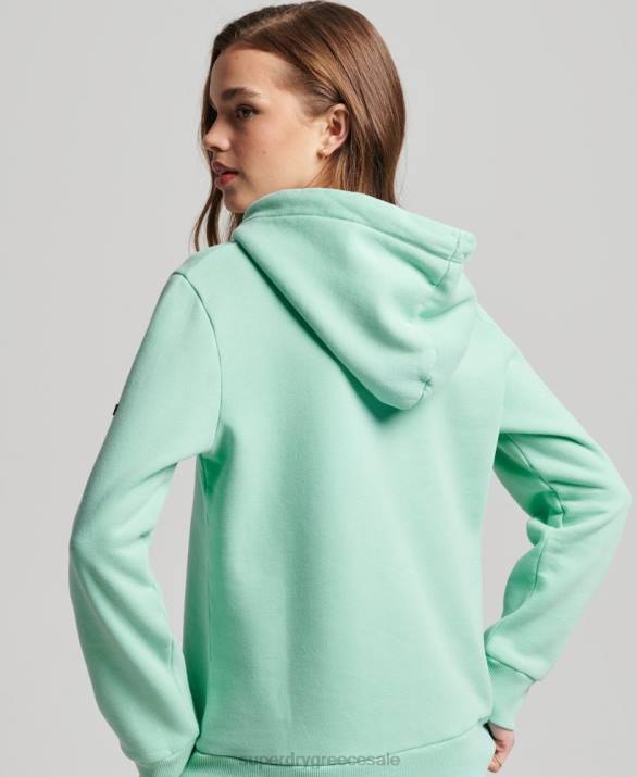 vintage λογότυπο αφηγηματικό hoodie γυναίκες είδη ένδυσης πράσινος Superdry L02L2294