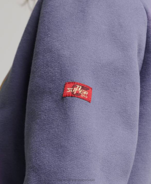 vintage λογότυπο πρωτότυπο hoodie γυναίκες είδη ένδυσης μωβ Superdry L02L3322