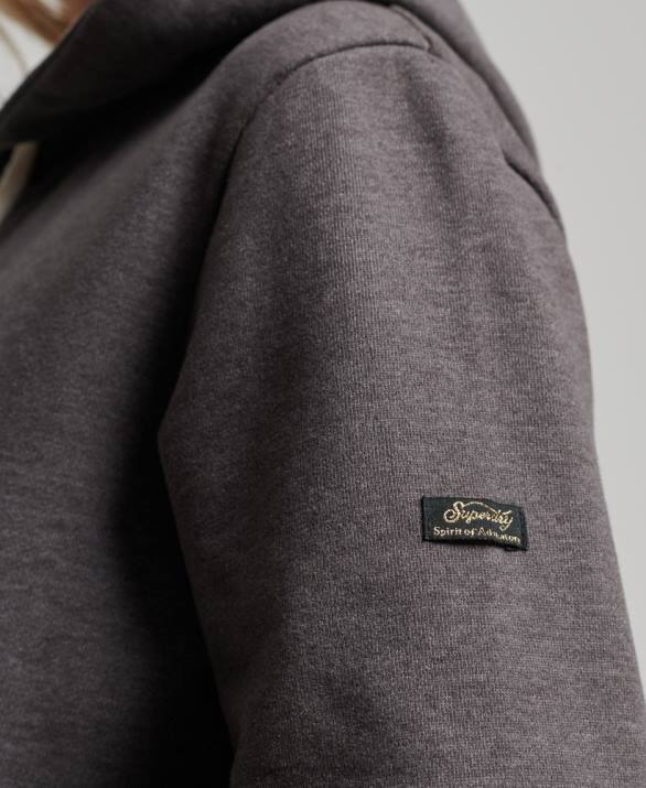 vintage λογότυπο αφηγηματικό hoodie γυναίκες είδη ένδυσης μαύρος Superdry L02L3440