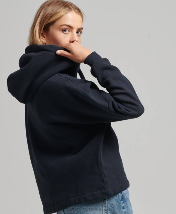 vintage λογότυπο κουτί ταιριάζει hoodie γυναίκες είδη ένδυσης ΠΟΛΕΜΙΚΟ ΝΑΥΤΙΚΟ Superdry L02L5864