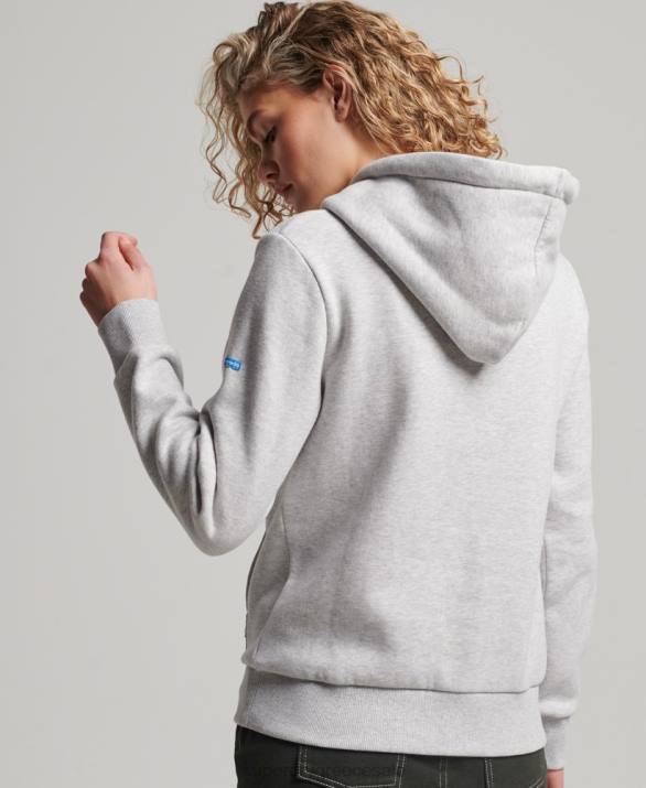 vintage hoodie venue γυναίκες είδη ένδυσης ανοιχτό γκρι Superdry L02L2314