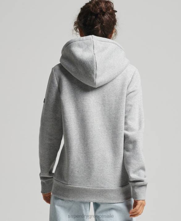 vintage pride in craft zip hoodie γυναίκες είδη ένδυσης γκρί Superdry L02L3501