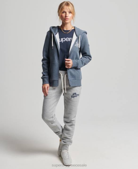 vintage pride in craft zip hoodie γυναίκες είδη ένδυσης ΠΟΛΕΜΙΚΟ ΝΑΥΤΙΚΟ Superdry L02L6123