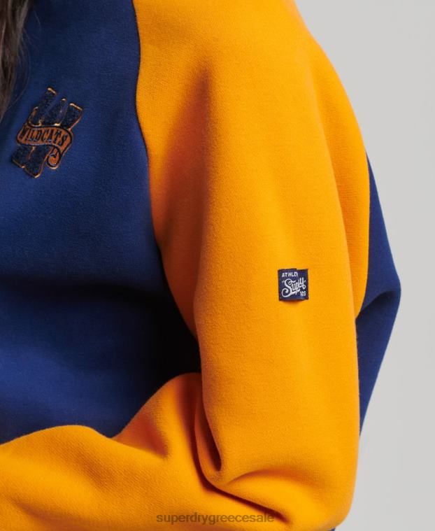 vintage κολεγιακό φούτερ πληρώματος raglan γυναίκες Superdry είδη ένδυσης 00T2R5760 ΠΟΛΕΜΙΚΟ ΝΑΥΤΙΚΟ