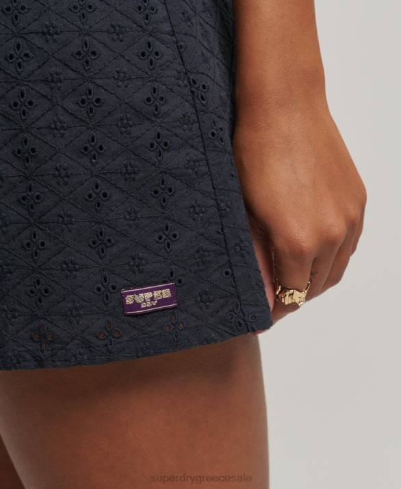 Μίνι vintage broderie φόρεμα γυναίκες είδη ένδυσης ΠΟΛΕΜΙΚΟ ΝΑΥΤΙΚΟ Superdry L02L2387