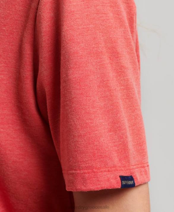 core logo 80s t-shirt γυναίκες είδη ένδυσης το κόκκινο Superdry L02L2669