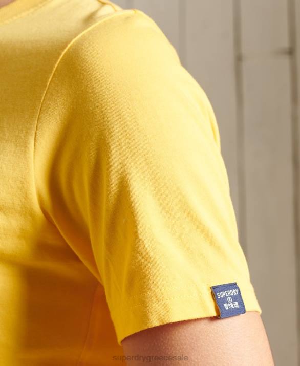 core logo cali t-shirt γυναίκες είδη ένδυσης κίτρινος Superdry L02L6263