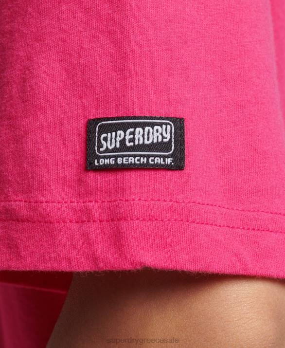 vintage Cali t-shirt γυναίκες είδη ένδυσης ροζ Superdry L02L6198
