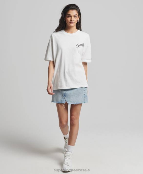 vintage Cali t-shirt γυναίκες είδη ένδυσης άσπρο Superdry L02L6301