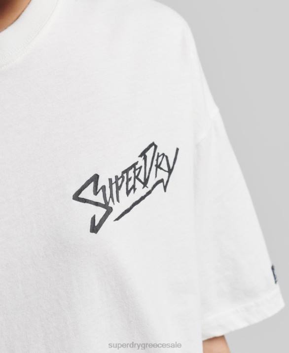 vintage Cali t-shirt γυναίκες είδη ένδυσης άσπρο Superdry L02L6301
