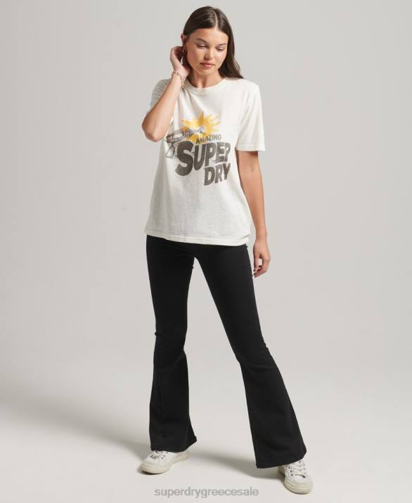 vintage indie μπλουζάκι γυναίκες είδη ένδυσης κρέμα Superdry L02L6221