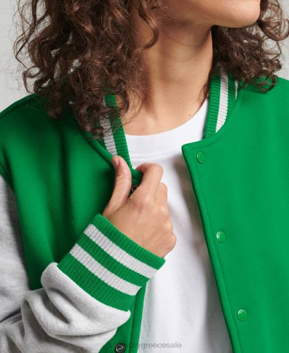 vintage φανελάκι bomber τζάκετ γυναίκες είδη ένδυσης πράσινος Superdry L02L5943