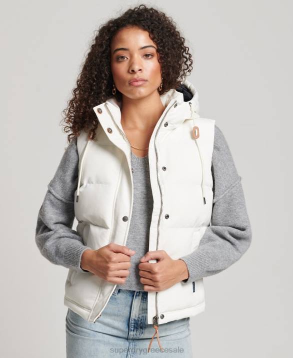 vintage κουκούλα everest gilet γυναίκες είδη ένδυσης άσπρο Superdry L02L3536
