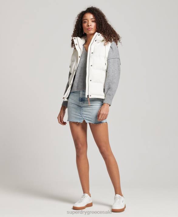 vintage κουκούλα everest gilet γυναίκες είδη ένδυσης άσπρο Superdry L02L3536