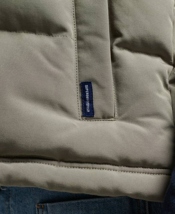 vintage κουκούλα everest gilet γυναίκες είδη ένδυσης χακί Superdry L02L3547