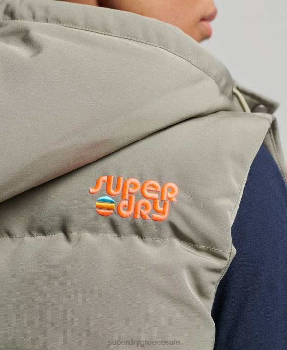 vintage κουκούλα everest gilet γυναίκες είδη ένδυσης χακί Superdry L02L3547