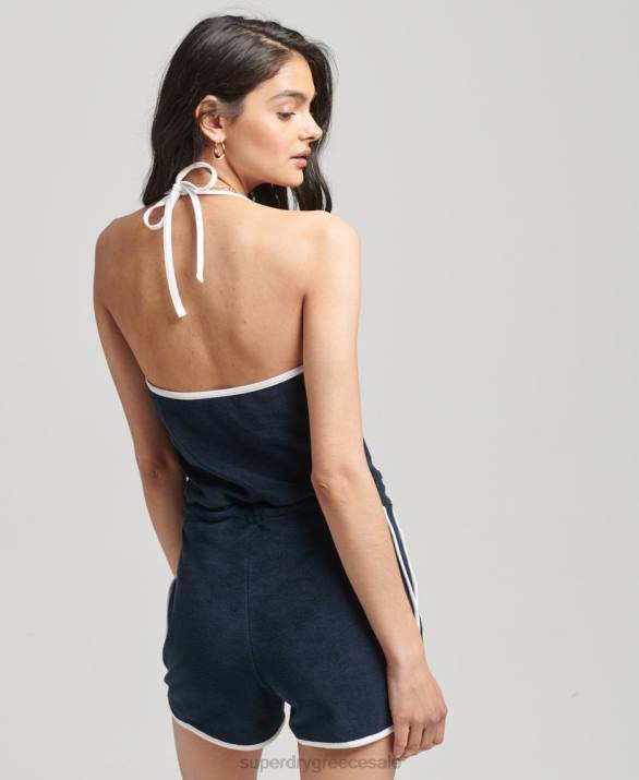 vintage κοστούμι πετσέτας halter γυναίκες είδη ένδυσης ΠΟΛΕΜΙΚΟ ΝΑΥΤΙΚΟ Superdry L02L4100