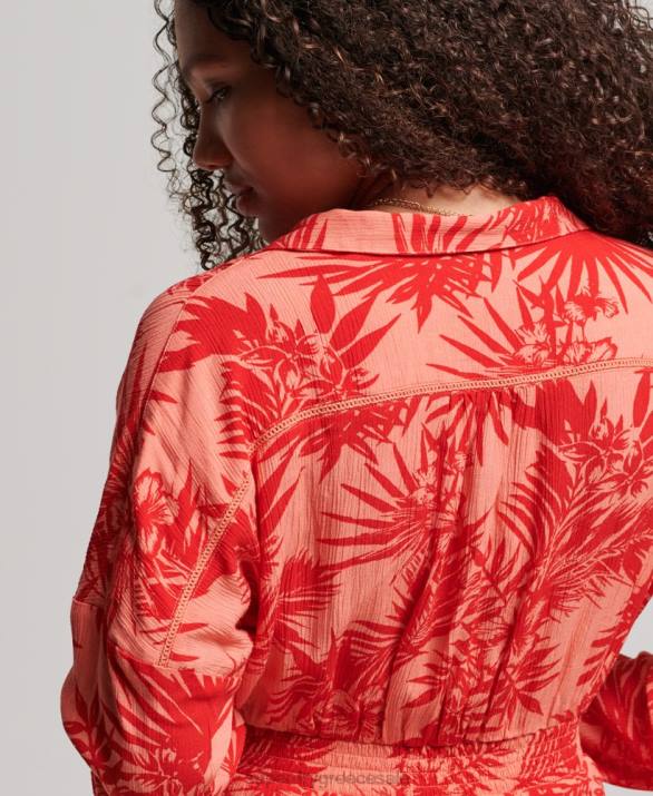 vintage playsuit παραλίας γυναίκες είδη ένδυσης κοράλλι Superdry L02L4097