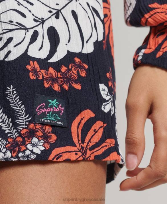 vintage playsuit παραλίας γυναίκες είδη ένδυσης ΠΟΛΕΜΙΚΟ ΝΑΥΤΙΚΟ Superdry L02L4098