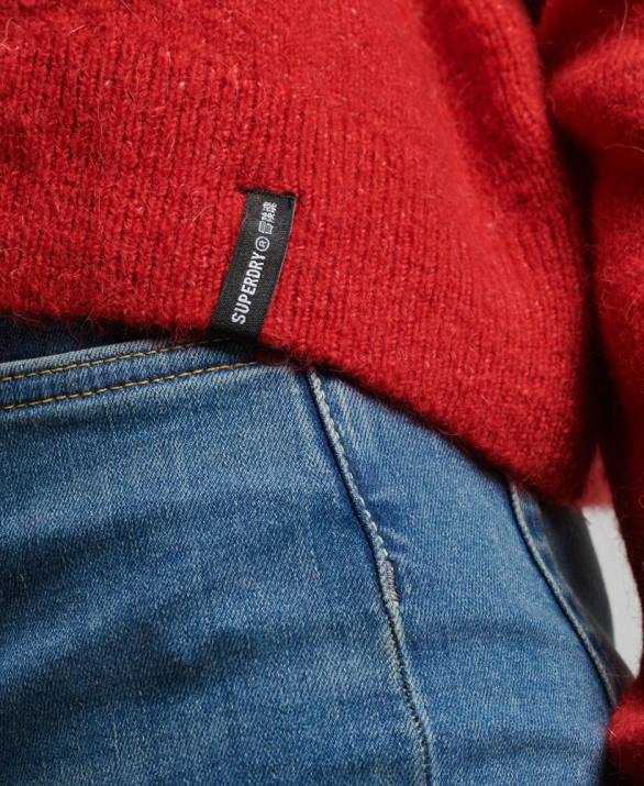 vintage απαραίτητο εικονικό jumper λαιμό γυναίκες είδη ένδυσης το κόκκινο Superdry L02L3987
