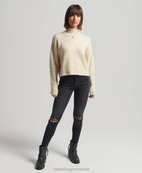 vintage απαραίτητο εικονικό jumper λαιμό γυναίκες είδη ένδυσης κρέμα Superdry L02L6592