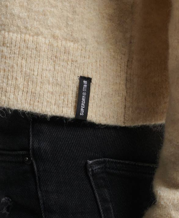 vintage απαραίτητο εικονικό jumper λαιμό γυναίκες είδη ένδυσης κρέμα Superdry L02L6592