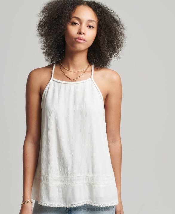 vintage beach cami top γυναίκες είδη ένδυσης άσπρο Superdry L02L6769