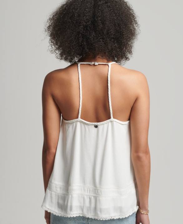 vintage beach cami top γυναίκες είδη ένδυσης άσπρο Superdry L02L6769