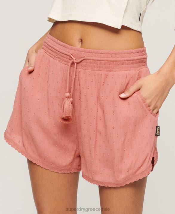 vintage σορτς παραλίας γυναίκες είδη ένδυσης ροζ Superdry L02L3094