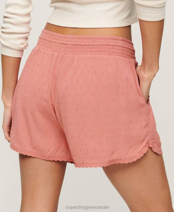 vintage σορτς παραλίας γυναίκες είδη ένδυσης ροζ Superdry L02L3094