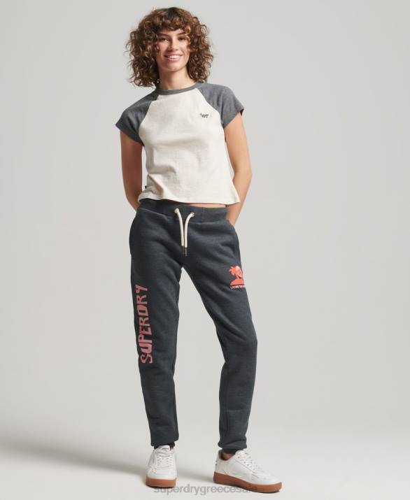 vintage Cali έκοψε τους joggers γυναίκες είδη ένδυσης το κόκκινο Superdry L02L2254