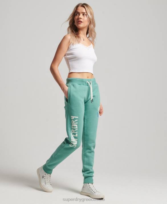 vintage Cali έκοψε τους joggers γυναίκες είδη ένδυσης πράσινος Superdry L02L2269