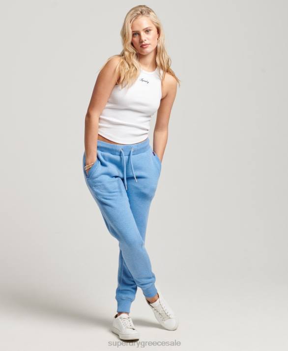 vintage λογότυπο κεντημένα joggers γυναίκες είδη ένδυσης μπλε Superdry L02L2265