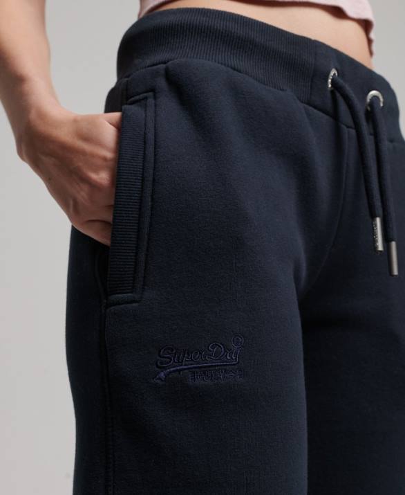 vintage λογότυπο κεντημένα joggers γυναίκες είδη ένδυσης ΠΟΛΕΜΙΚΟ ΝΑΥΤΙΚΟ Superdry L02L3906