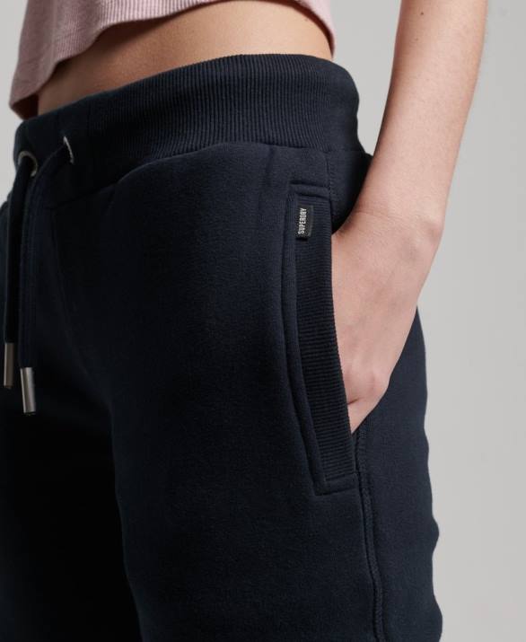 vintage λογότυπο κεντημένα joggers γυναίκες είδη ένδυσης ΠΟΛΕΜΙΚΟ ΝΑΥΤΙΚΟ Superdry L02L3906
