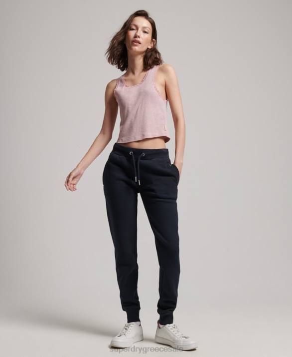 vintage λογότυπο κεντημένα joggers γυναίκες είδη ένδυσης ΠΟΛΕΜΙΚΟ ΝΑΥΤΙΚΟ Superdry L02L3906