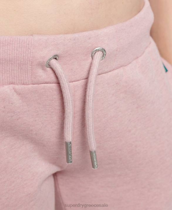 vintage λογότυπο κεντημένα joggers γυναίκες είδη ένδυσης ροζ Superdry L02L3911