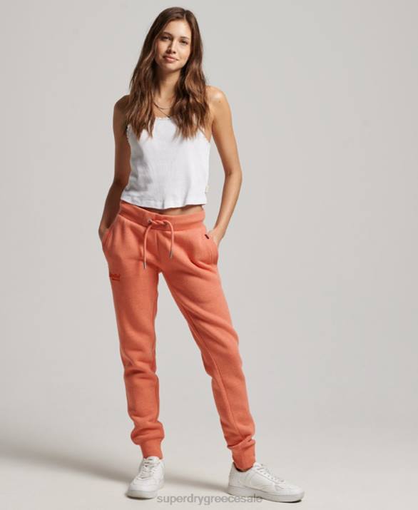 vintage λογότυπο κεντημένα joggers γυναίκες είδη ένδυσης κοράλλι Superdry L02L3913