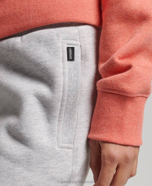 οργανικό βαμβάκι vintage λογότυπο κεντημένο joggers γυναίκες είδη ένδυσης ανοιχτό γκρι Superdry L02L3924