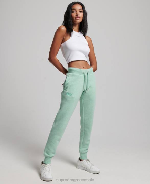 vintage λογότυπο κεντημένα joggers γυναίκες είδη ένδυσης πράσινος Superdry L02L3925