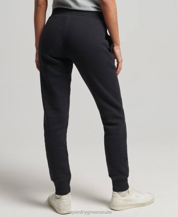 οργανικό βαμβάκι vintage λογότυπο κεντημένο joggers γυναίκες είδη ένδυσης μαύρος Superdry L02L3927