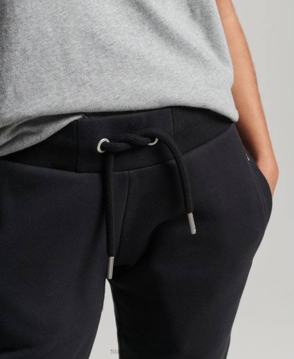 οργανικό βαμβάκι vintage λογότυπο κεντημένο joggers γυναίκες είδη ένδυσης μαύρος Superdry L02L3927